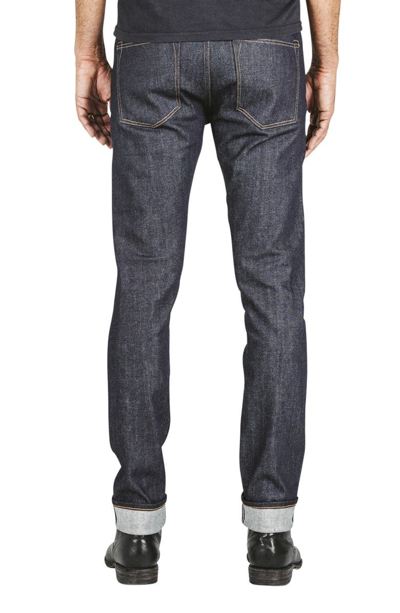 HIROSHI KATO The Needle Skinny 10.5-Ounce Stretch Selvedge Jeans, Alternate, color, Indigo Raw