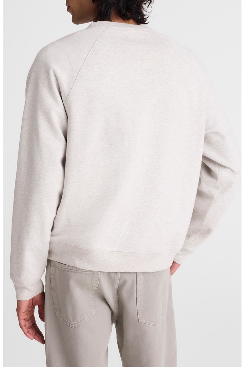 Crewneck Loopback Terry Sweatshirt, Alternate, color, HEATHER GREY