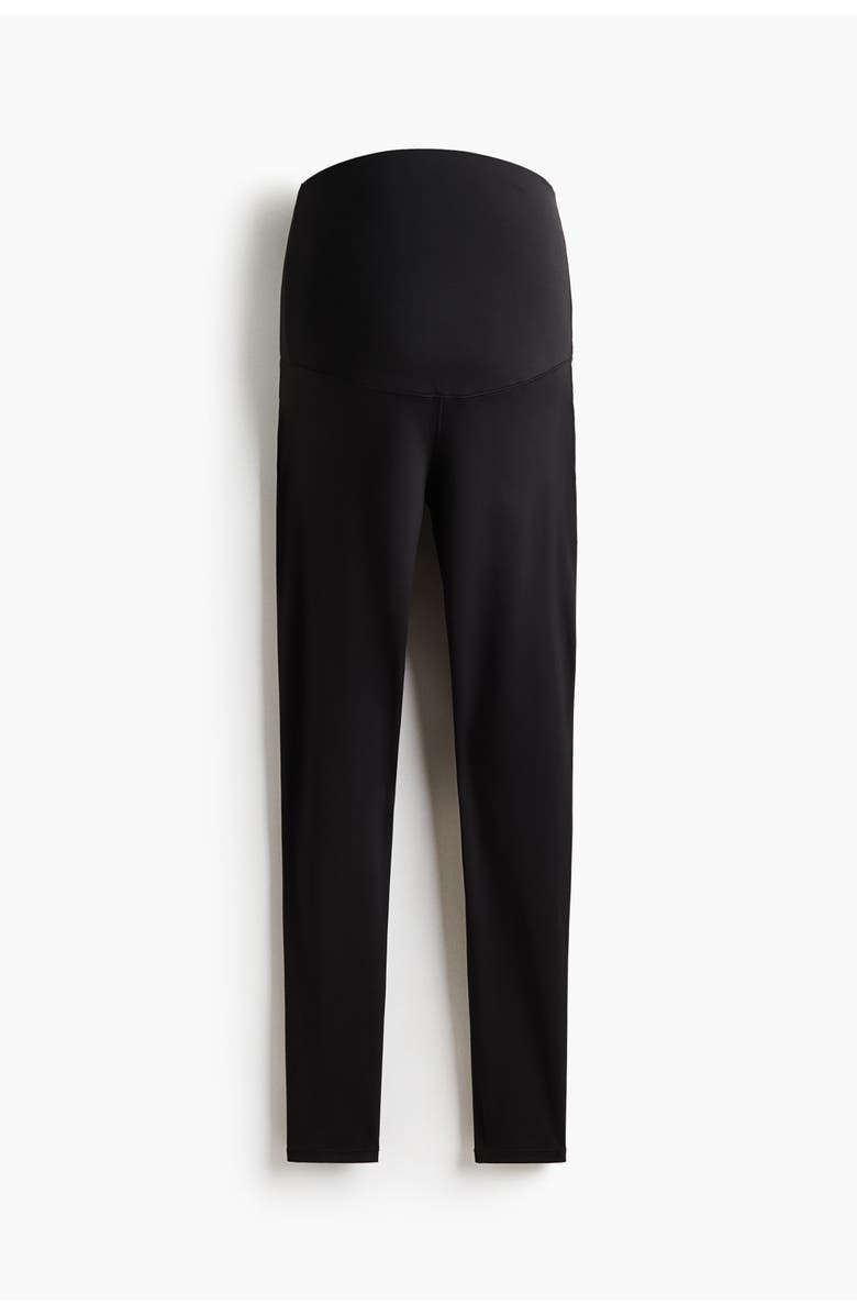 H&M Mama Before & After Sports Leggings, Main, color, Black