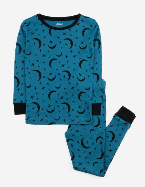 Kids Two-Piece Cotton Printed Matching Family Pajamas, Playful Graphics (Toddler, Little Kid & Big Kid)