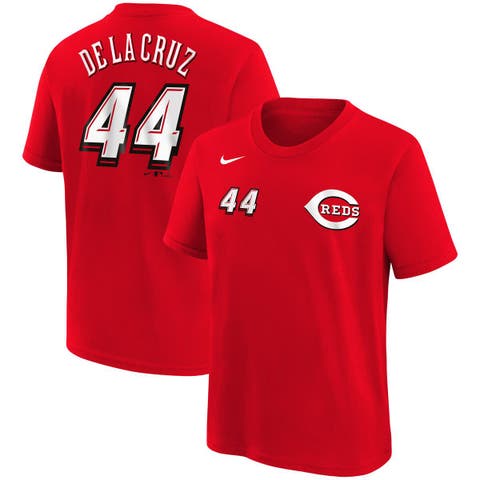 Toddler Nike Elly De La Cruz Red Cincinnati Reds 2025 MLB Speedway Classic Name & Number T-Shirt