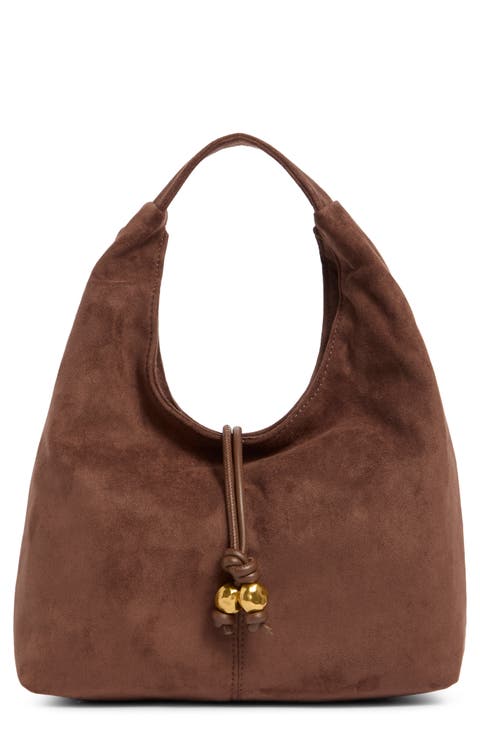 Browan Faux Suede Hobo Bag