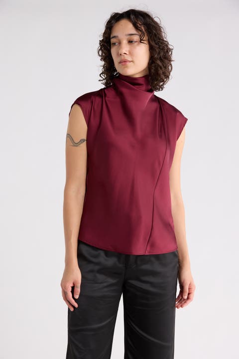 Scarf Satin Top