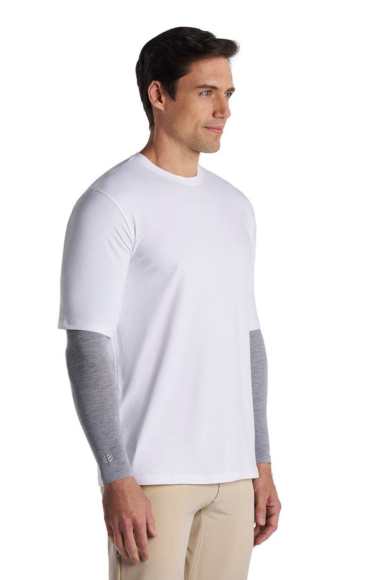 Men's Navagio Sun Arm Sleeves, UPF 50+ Sun Protection, Alternate, color, Grey Heather