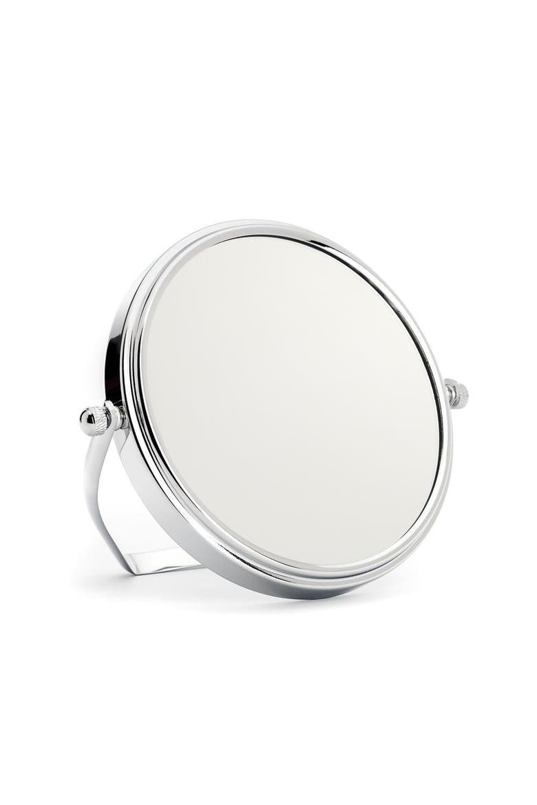 Chrome 1x & 5x Magnification Shaving Mirror, Main, color, Chrome