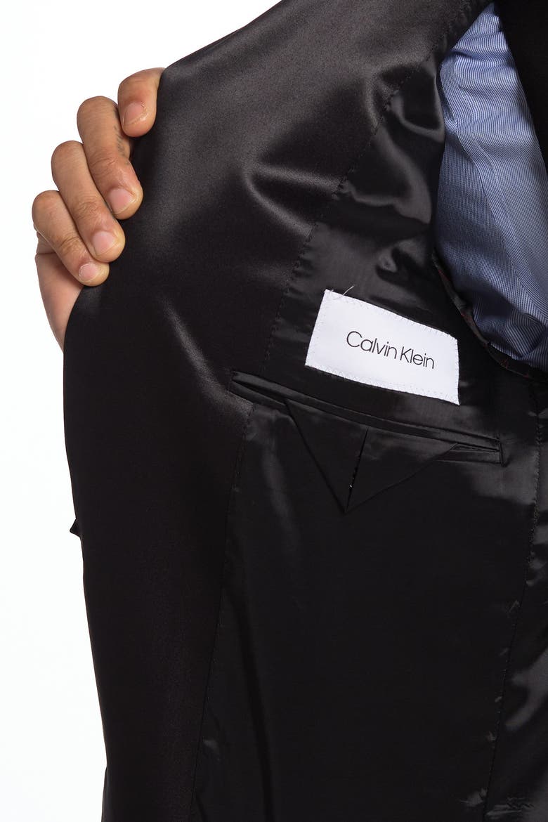 Main Notch Collar Slim Fit Suit Separate Jacket, Alternate, color, BLACK