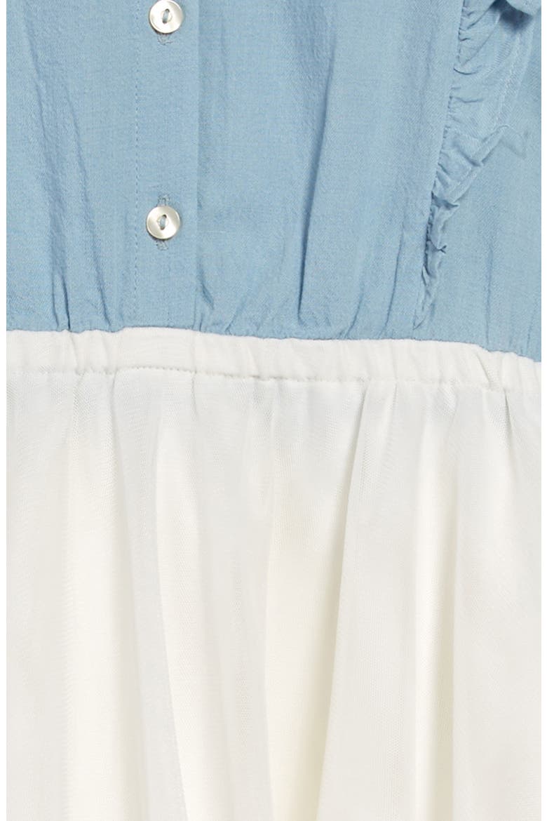 Kids' Chambray Dress, Alternate, color, BLUE SKY WASH