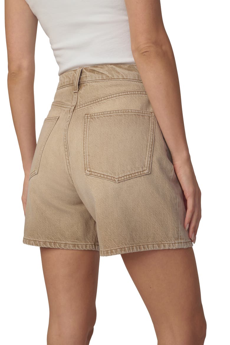 The Harlowe Mid Thigh Relaxed Denim Shorts, Alternate, color, WASHED TANNIN