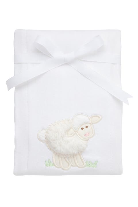 Playful Pals Applique Burp Cloth