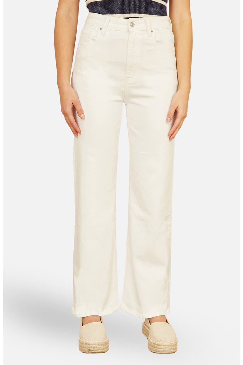 Wide Leg High Waist Jeans, Main, color, White