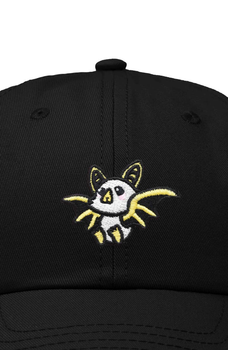 Dalix Honduran Bat Embroidered Dad Hat, Alternate, color, Black
