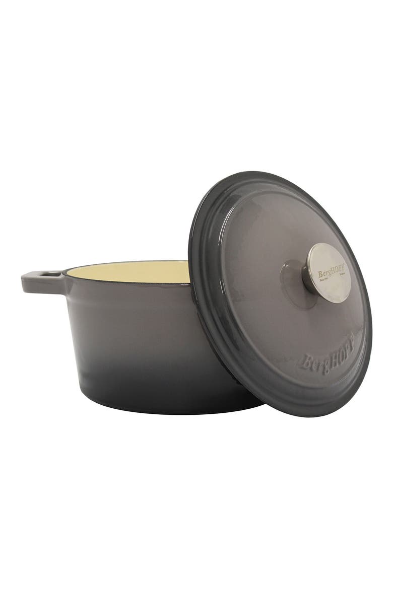 INTERNATIONAL Neo 3qt. Cast Iron Covered Dutch Oven, Alternate, color, GREY