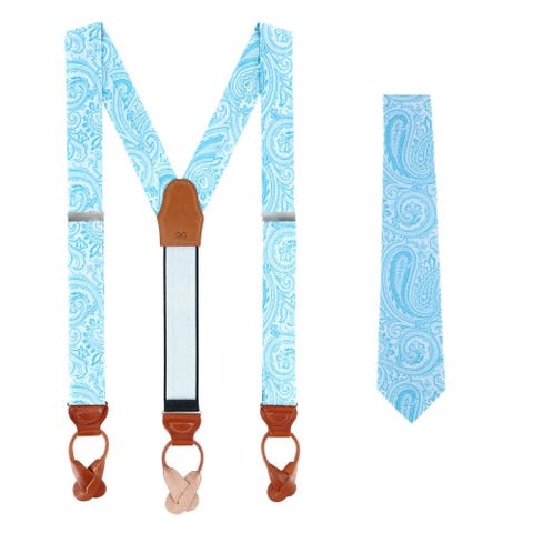 Sobee Paisley Silk Brace and Necktie