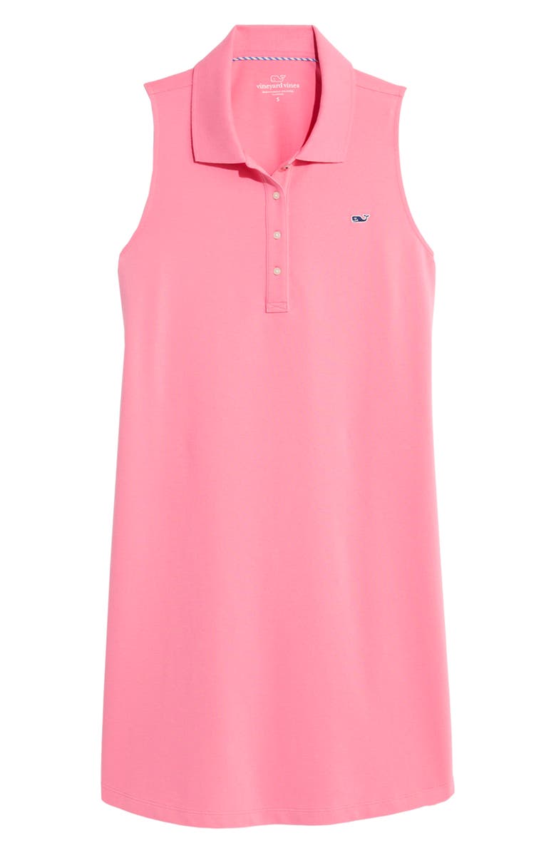 vineyard vines Sleeveless Stretch Cotton Piqué Polo Shirtdress, Main, color,