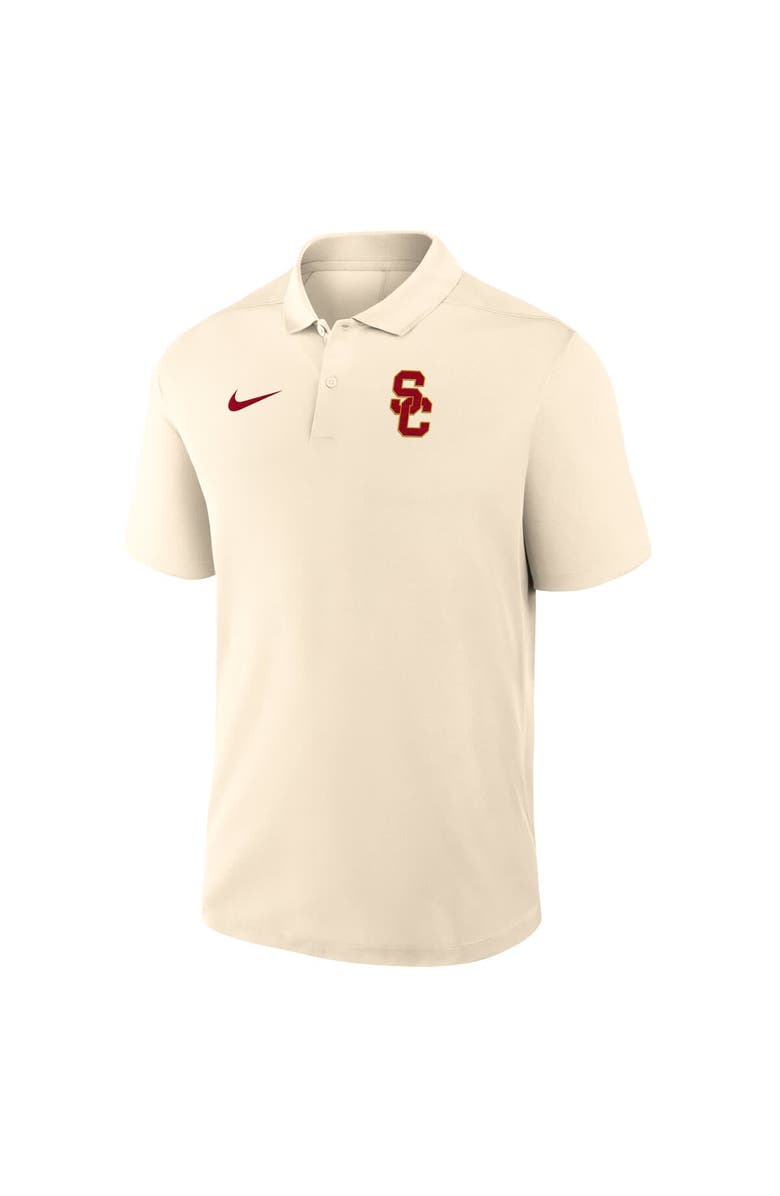 Nike Men's Nike Tan USC Trojans Primary Logo Victory Performance Polo, Alternate, color, Tan
