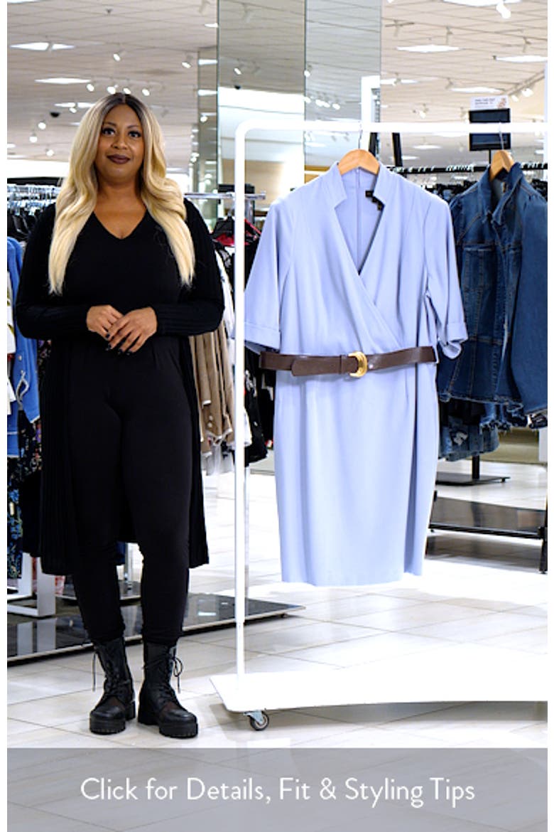 Belted Cady Sheath Dress video