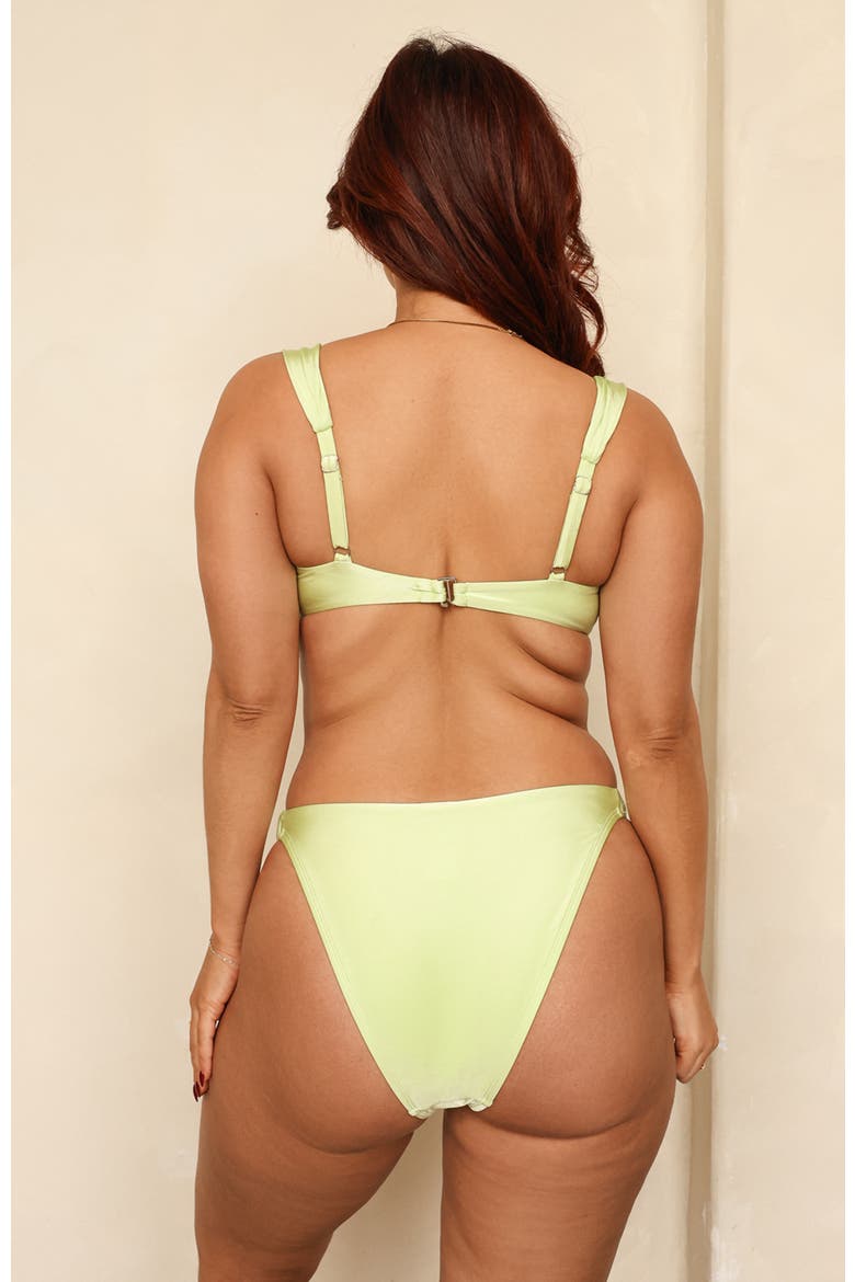 Belle Side Scrunch Bikini Bottom, Alternate, color, Butterfly