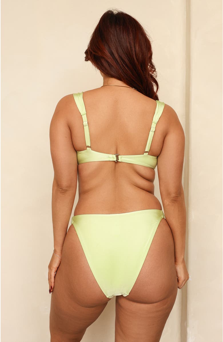 Dippin Daisys Belle Side Scrunch Bikini Bottom, Alternate, color, Butterfly