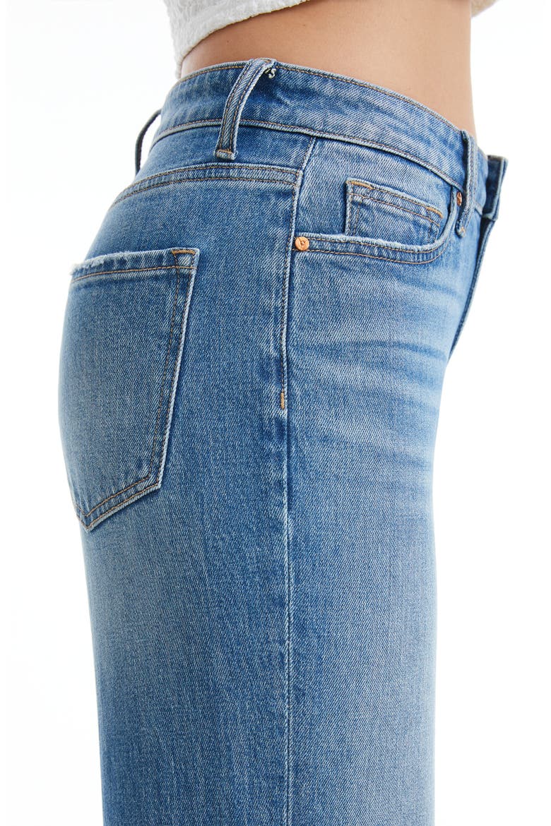 Mid Rise Wide Leg Jeans, Alternate, color, TURQUOISE