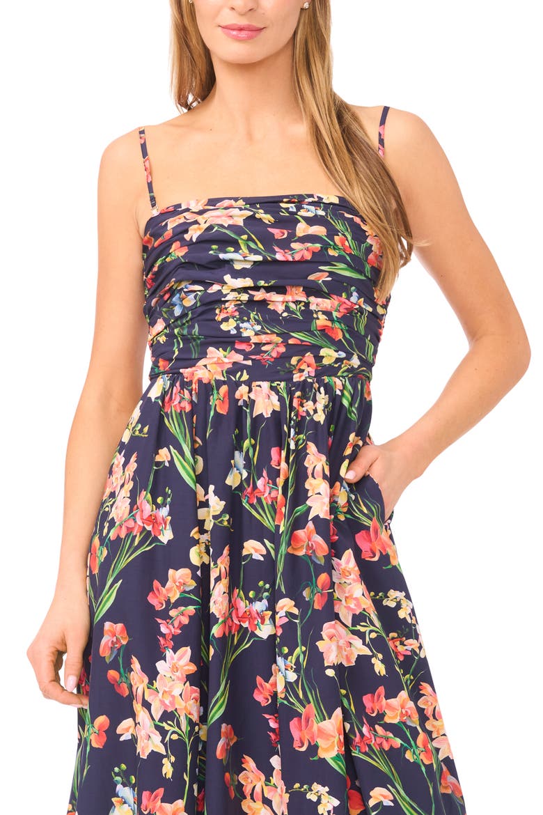Nara Floral Maxi Dress, Alternate, color, EMERALD BERRY