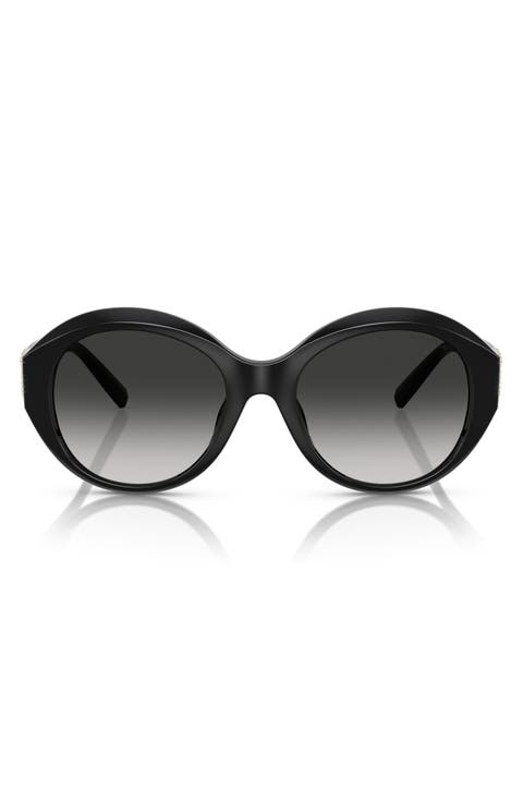 53mm Gradient Round Sunglasses
