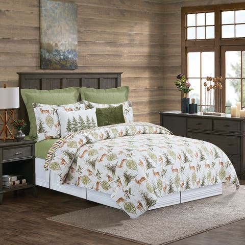 Winter Trails Cotton Quilt Set  - Reversible and Machine Washable