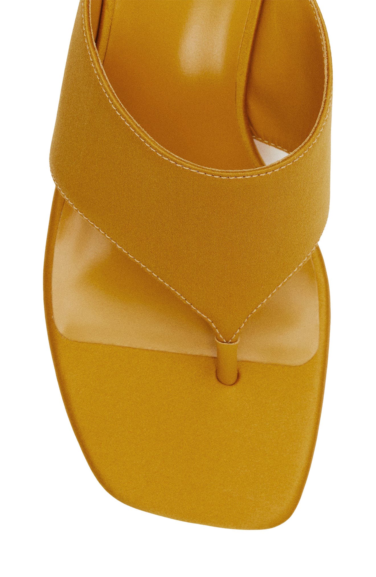 Sherlyn Wedge Thong Sandal, Alternate, color, HONEY MUSTARD SATIN
