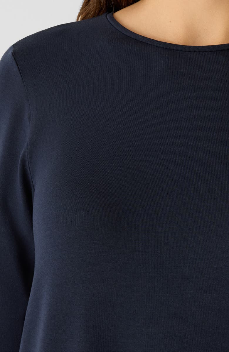 Eileen Fisher Long Sleeve Maxi Dress, Alternate, color, Ink