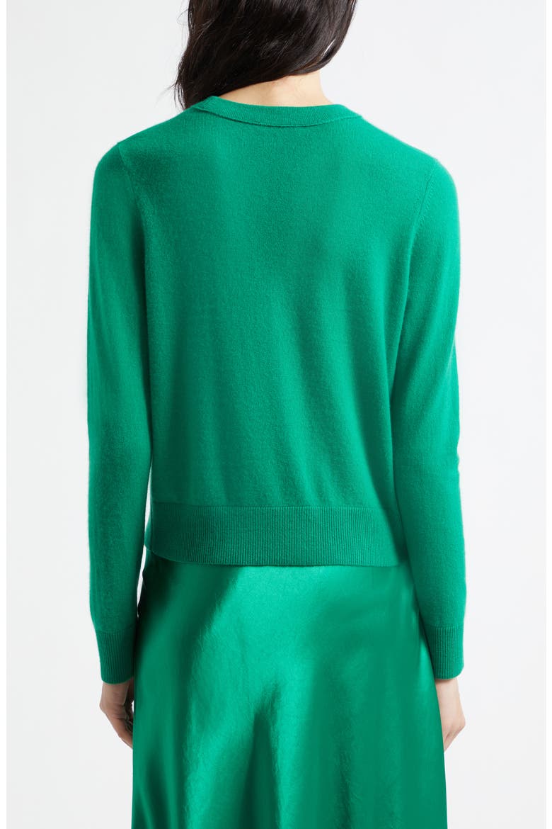 Classic Crewneck Cashmere Sweater, Alternate, color, EMERALD