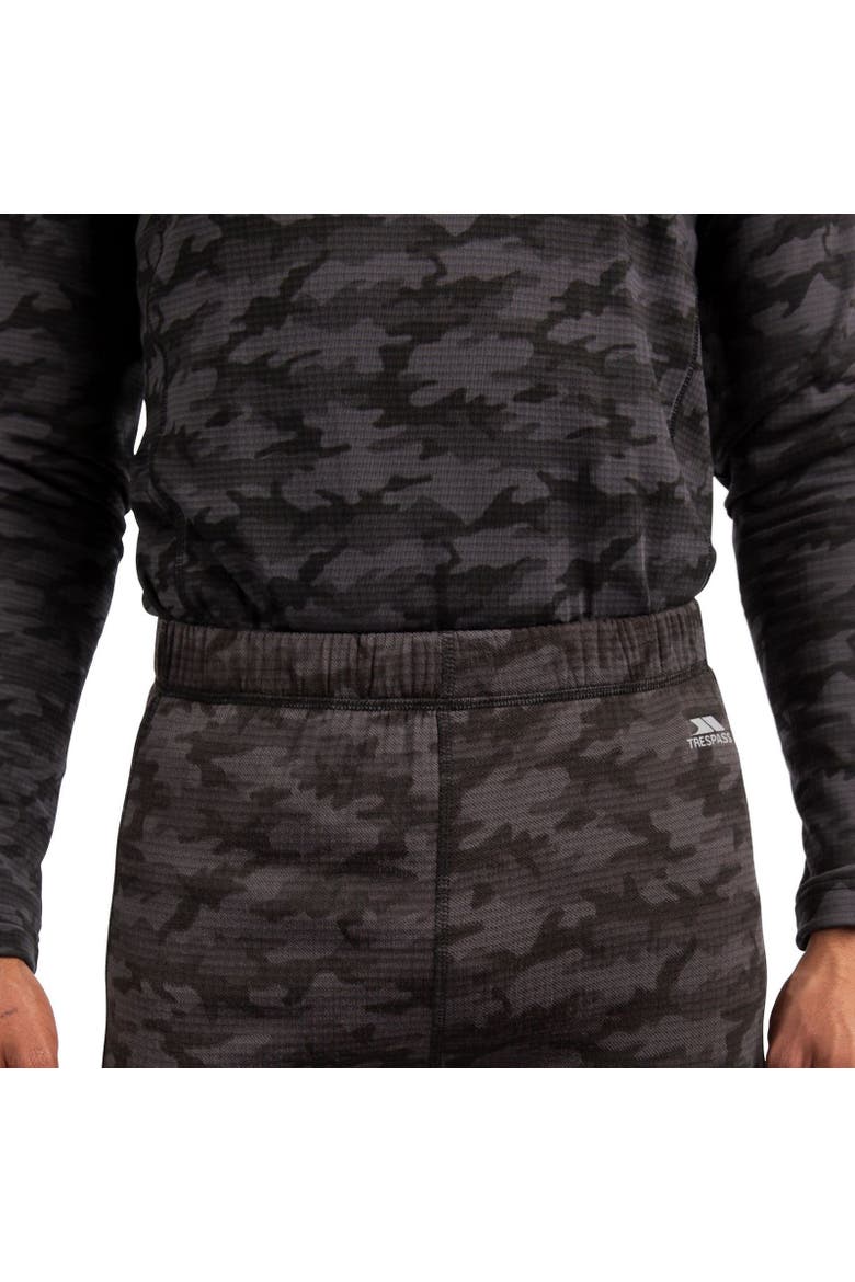 Derren Camo Base Layer Bottoms, Alternate, color, Dark Grey