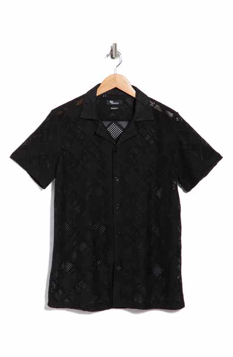 T.R. PREMIUM Modern Fit Textured Camp Shirt