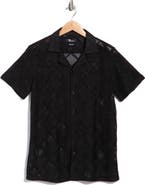 T.R. PREMIUM Modern Fit Textured Camp Shirt