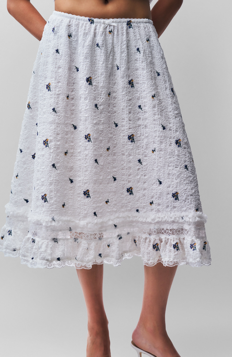 Aletta Seersucker Skirt