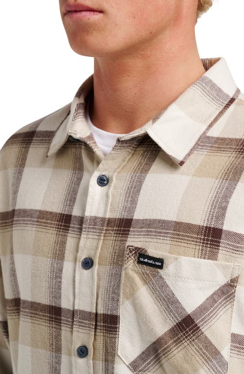 Quiksilver Penmar Check Cotton Flannel Button-up Shirtr In Multi
