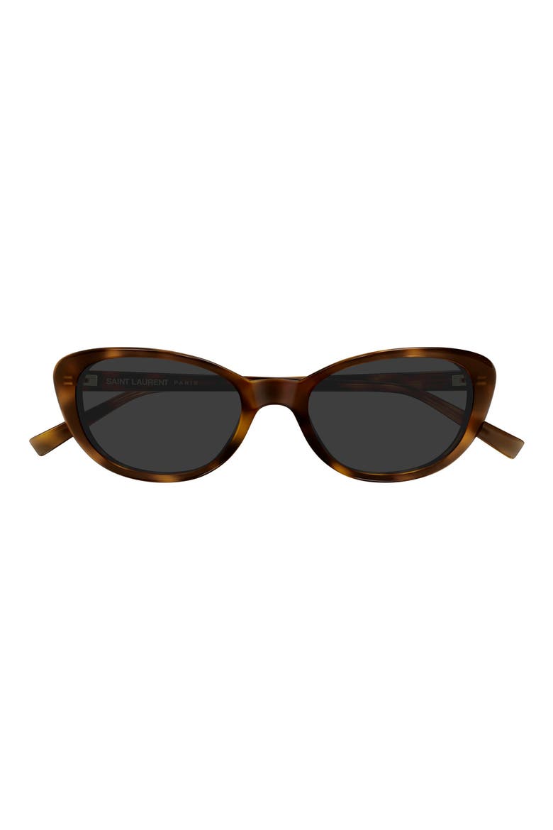 52mm Cat Eye Sunglasses, Main, color, HAVANA