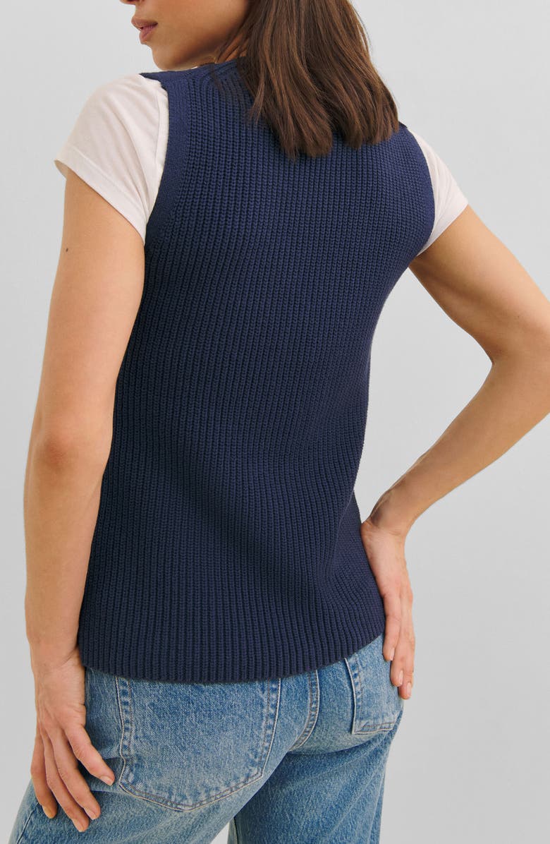 Reformation Faye Organic Cotton Sweater Vest, Alternate, color, 