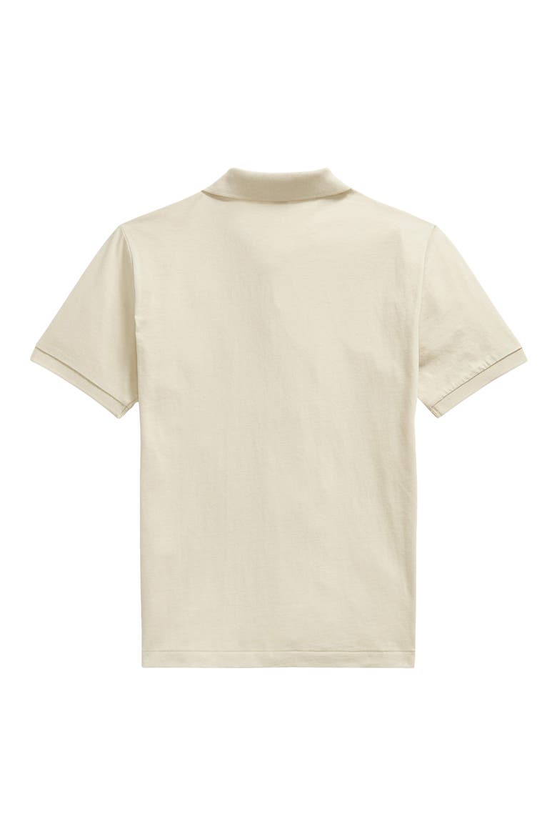 Kids' Solid Cotton Jersey Pocket Polo, Alternate, color, SPRING BEIGE