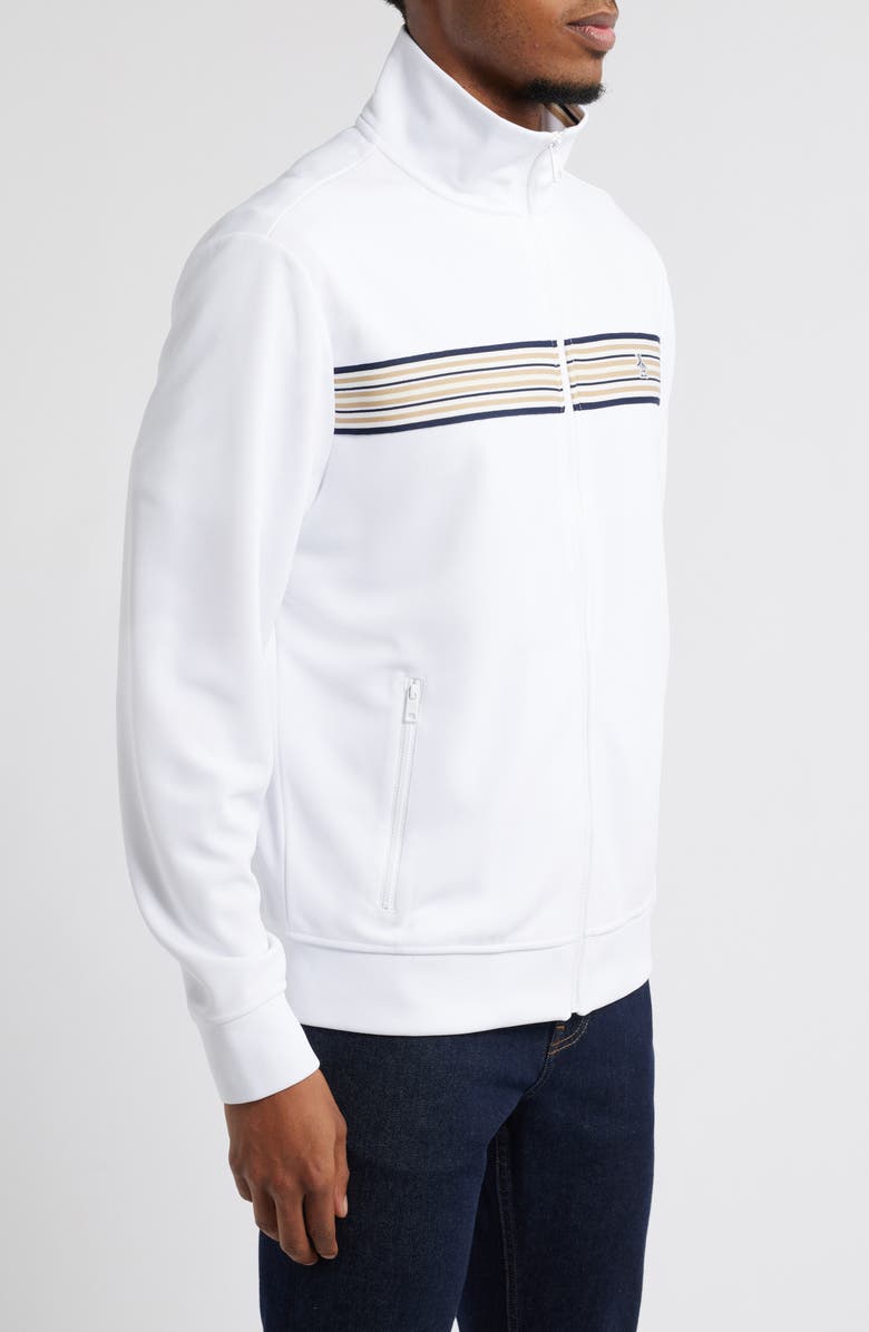 Original Penguin Chest Stripe Tape Track Jacket, Alternate, color, 