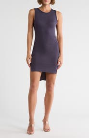 GO COUTURE High/Low Jersey Minidress