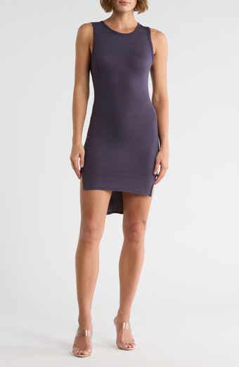 High/Low Jersey Minidress