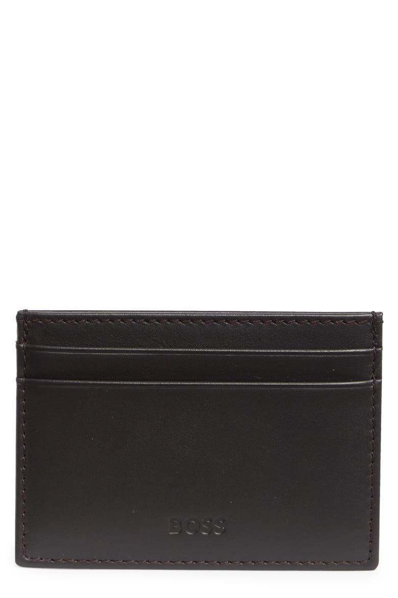 Randy Card Case, Main, color, DARK BROWN