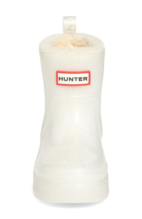 Hunter Kids' Gracey Insulated Waterproof Rain Boot In Silver