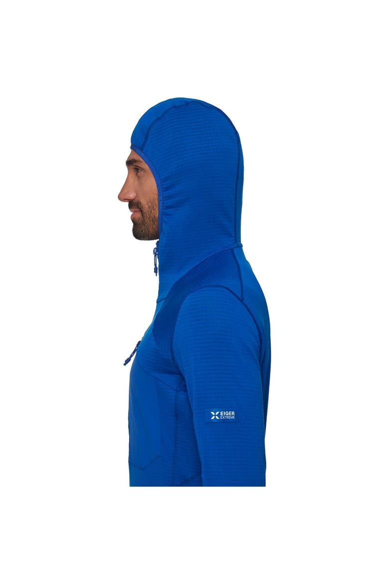 Eiger Nordwand Advanced Fl 1/2-Zip Hooded Jacket - Men's, Alternate, color, Eiger Blue
