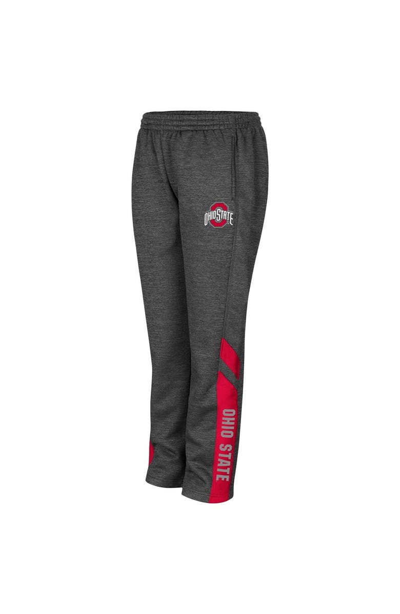 COLOSSEUM Youth Colosseum Heathered Charcoal Ohio State Buckeyes Fleece Pants, Alternate, color,