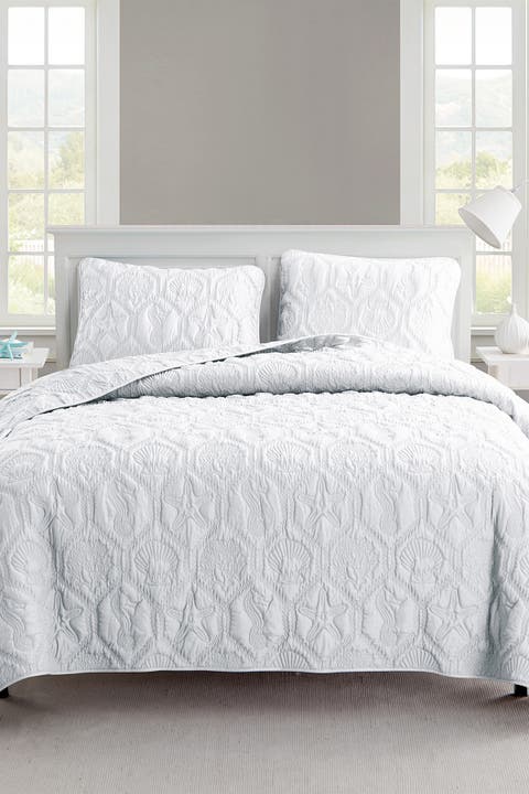 Shore Embossed Quilt Set - King