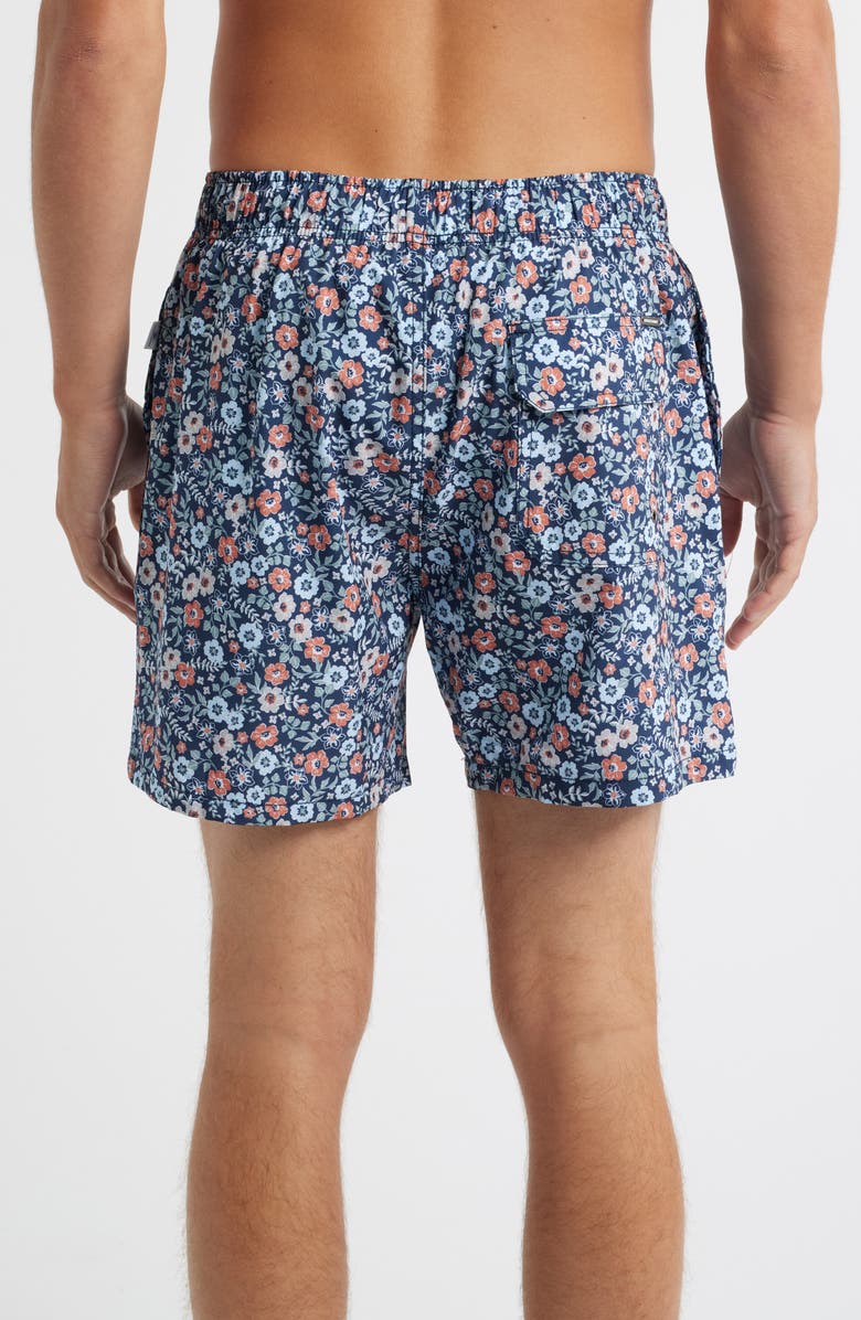 Vintage Summer Stretch Volley Swim Trunks, Alternate, color, Navy