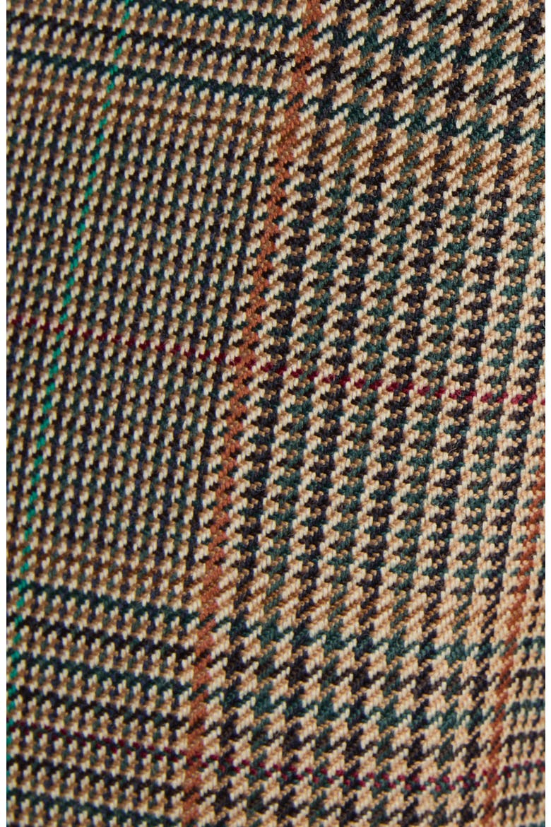 Country Glen Plaid High Waist Wool Straight Leg Pants, Alternate, color, OFF WHITE MULTI
