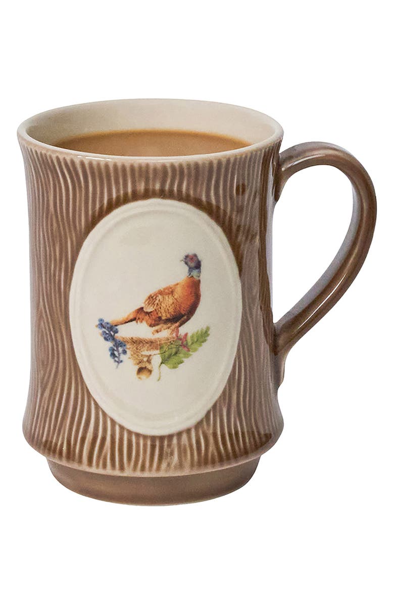 Juliska Forest Walk Pheasant Mug, Alternate, color, Cafe Au Lait