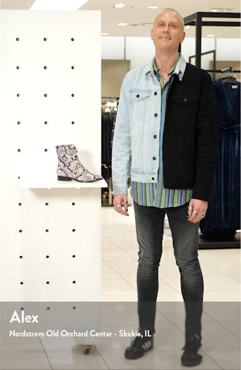 Multi-Buckle Leather Short Boot, sales video thumbnail