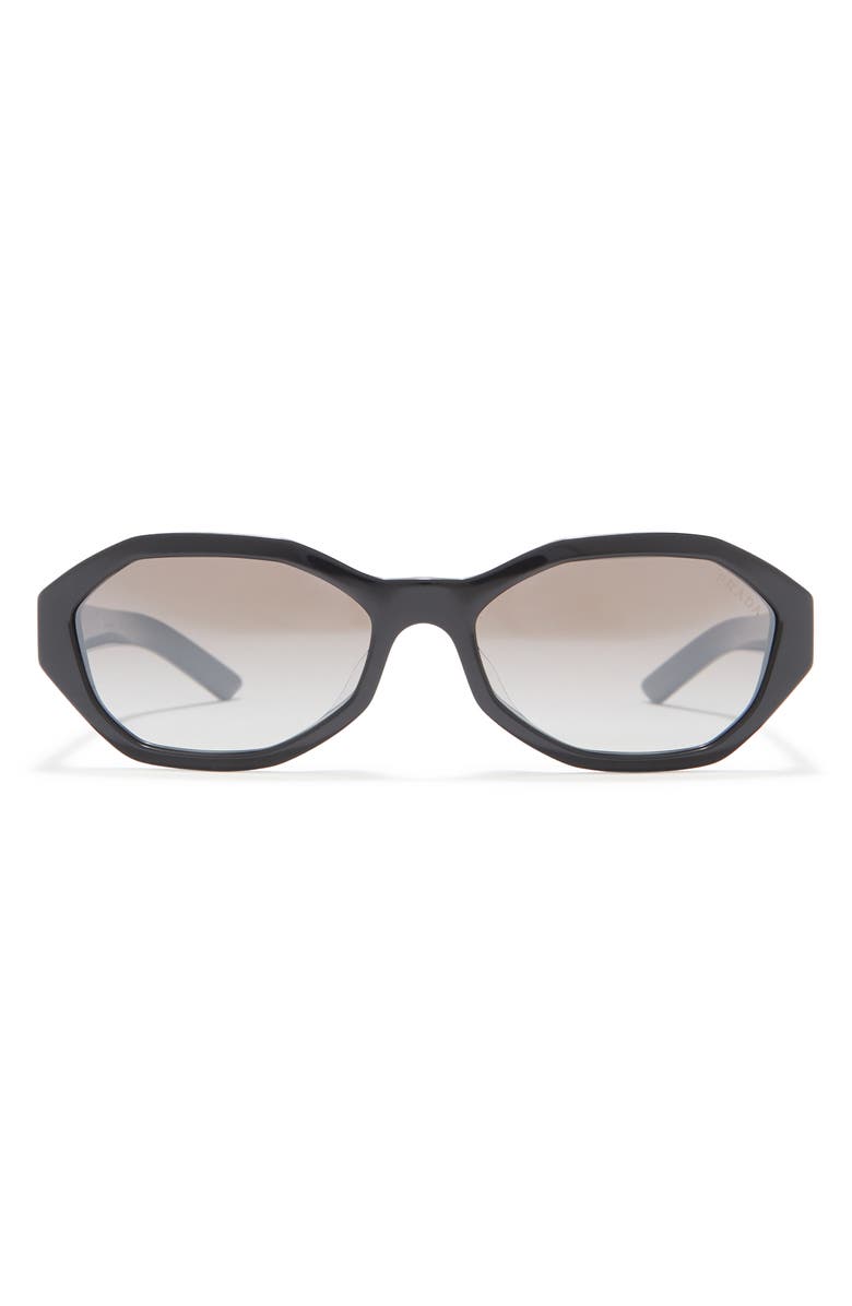 Prada 56mm Oval Sunglasses, Main, color,
